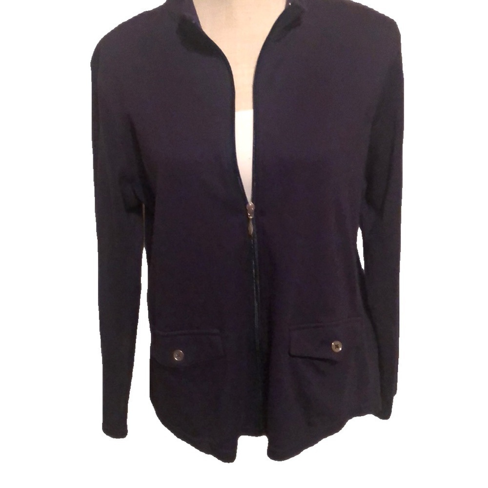 The Tog shop zip up jacket , navy, medium